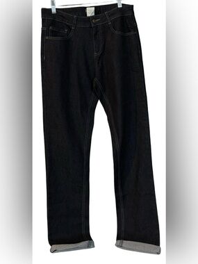 Apparel Collection Dark Blue Denim Jeans 30 REG Straight Leg